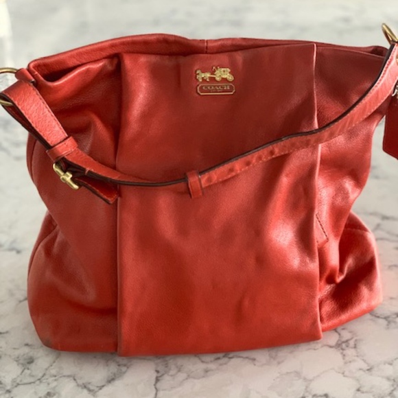 Coach Handbags - Coach Women's LG Buttery Leather ShoulderStrap Bag